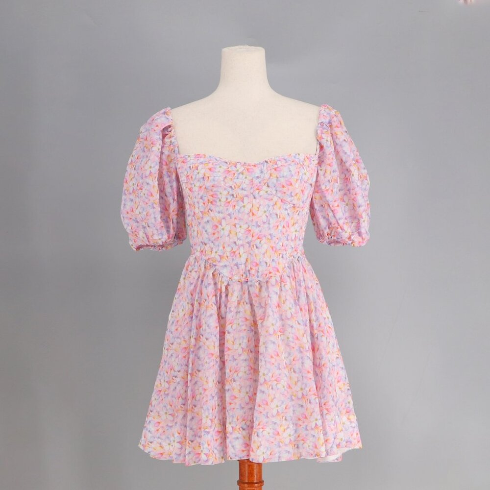 NWT BARDOT Kiah Corset Mini Dress in Pink Floral Size M/US 6